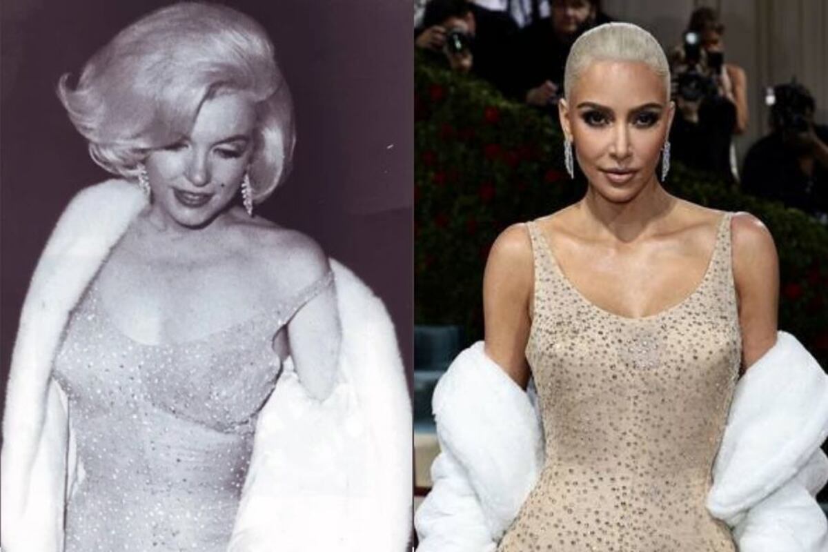 El video viral de Kim Kardashian colocándose el icónico vestido de Marilyn  Monroe para la Met Gala 2022 | Entretenimiento